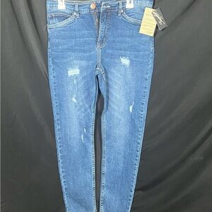 Trendy Blue Skinny Jeans for Women